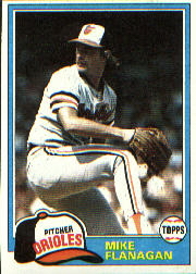 1981 Topps Baseball Cards      010      Mike Flanagan